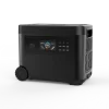 Manufacturer Super Emergency Mobile Camping Battery Rechargeable Portable Power Station Solar Generator with remote pulley