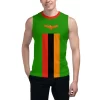 Sleeveless T-shirt Zambia Flag 3D Men's Boys Tshirt Gyms Tank Tops Fitness Joggers Basketball Training Vest