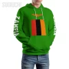 Unisex 3D Hoodie Zambia Flag Men Women Polyester Harajuku Sweatshirt Pullover Hoodies Casual Cool