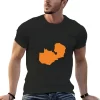 Zambia Love in Orange T-Shirt vintage anime shirt oversized graphic tee street wear man t shirt big and tall t shirts for men