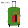 Zambia Country Flag Luggage Cover Suitcase Travel Accessories Printed Elastic Dust Cover Bag Trolley Case Protective